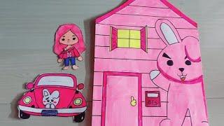 Recreating @kaykaypaperdolls Kooky (JK) theme quite book || bt21 theme house || Shwetali creativity