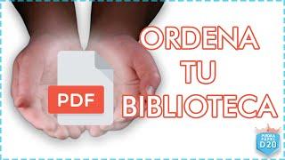  CÓMO ORDENAR tus JUEGOS DE ROL en PDF | Consejos roleros