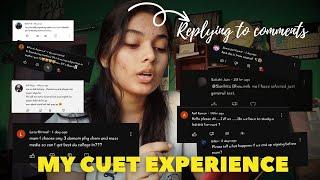 My CUET Exam Day Experience *patheticI Replying to comments I My FIRST video️