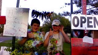 Joey EJ are looking flowers tomato and leaf EJS vegetable stand channel and Joseph Johns channel