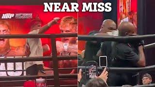 Mike Tyson nearly KNOCKS OUT coach at open workout as Jake Paul begins mind games