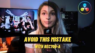 SHOULD YOU USE Rec709-A ? - Explained by a Colorist