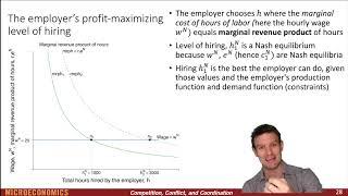 Chapter 11 - Screencast 11.4 - The firm's profit-maximizing level of hiring