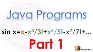 75 Java Series Sine Part 1 |