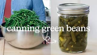 Canning green beans for beginners! Pressure canning tips & tricks