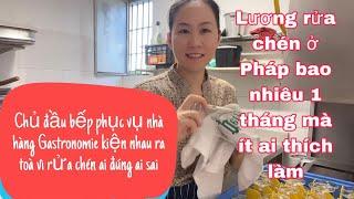 Lương rửa chén ở Pháp/ông chủ và đầu bếp phục vụ kiện nhau ra tòa vì rửa chén ai đúng ai sai