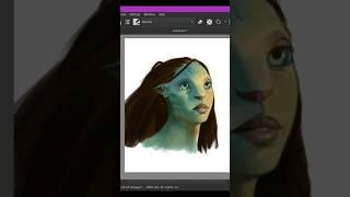 AVATAR 2 100% accurate painting |master exercise | #shorts #digitalart #digitalpaintingprocess #art