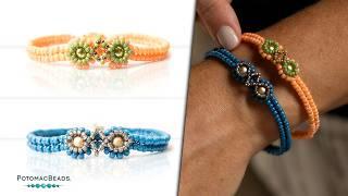 Bird's Eye View Bracelet - DIY Jewelry Making Tutorial by PotomacBeads