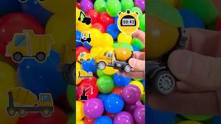 Can Blippi Rescue his Construction Vehicles in 60 seconds⏰?! Ball Pit Challenge! #shorts