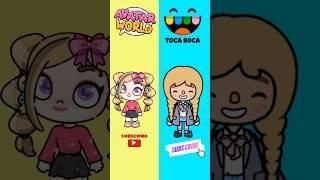 Avatar world vs Toca Boca!! Which is your favourite?#tocaboca #avatarworld #trend #shorts