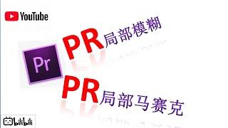 Pr局部马赛克！Pr局部模糊！pr怎么让视频局部马赛克！