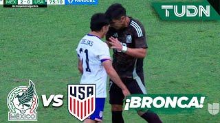 ¡HAY BRONCA! Zendejas y Angulo se encaran | México vs USA | Amistoso Internacional | TUDN