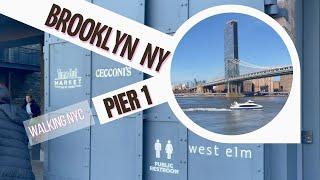 Scenic New York City Walking Tour, Exploring NY Brooklyn Pier 1: A Relaxing Walk with Stunning Views