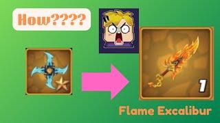 New cross to flame Excalibur??? How#skyblockupdate #skyblock #blockmango #viralvideo