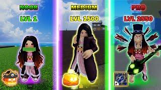 Noob to Pro Level 1 to Max Level Beating Blox Fruits as Nezuko | GOD HUMAN | Soul Guitar