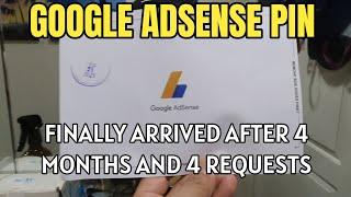 GOOGLE ADSENSE PIN 2021 - FINALLY ARRIVE AFTER 4 MONTHS AND 4 REQUESTS