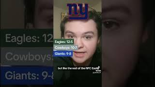 Predicting the NFC East division standings #cowboys #eagles #commanders #giants #nfl