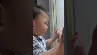 누나 학교 가지마 ~ #22개월아기 #cute # 슬픈이별 #아기