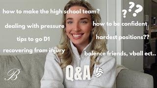 answering ALL your volleyball questions | BRIANA FARNSWORTH