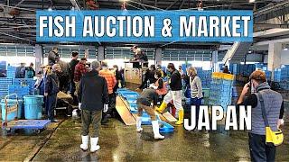 I Went to a Local Japanese Fish Auction and Market in Osaka