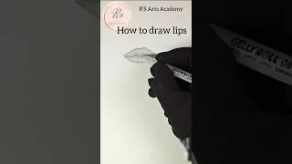 How to Draw Realistic Lips Step by Step ️ | Easy Lip Drawing for Beginners #shorts#viralshorts