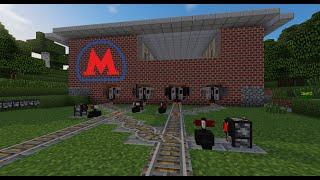 Полностью работающее метро в Minecraft