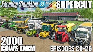 2000 COWS FARM - SUPERCUT (Episode 20-25) | Farming Simulator 22