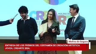 Entrega de Premios del Certamen de Creación Artística Joven CREARTE 2024