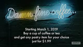 Damn fine coffee promotion
