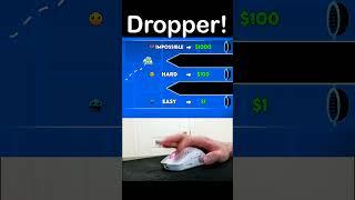 Geometry Dash: $1 vs $1,000 Dropper! #shorts