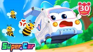 Flying Ambulance Compilation | Rescue Cars Cartoons | Kids Cartoons & Kids Songs - Super Cars