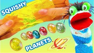 Fizzy Plays with Squishy Space Slime and Makes a Rocket Balloon Experiment