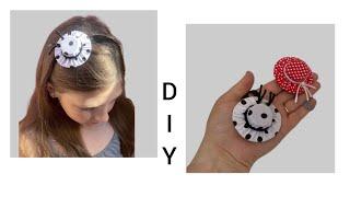 DIY plastic bottle hat, headbands.How to make a fabric headband.Do-it-yourself mini hat.