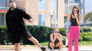 Funny WET FART Prank at the Beach!! Something BIG'S COMING!!