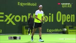 Rafael Nadal/Verdasco vs Teymuraz Gabashvili/Albert Ramos Vinolas FULL MATCH HD DOHA 2016