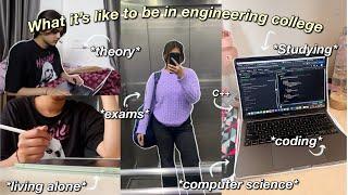 STUDY VLOG (what it's like to be in engineering college) | computer science student ‧₊˚️ ₊˚⊹