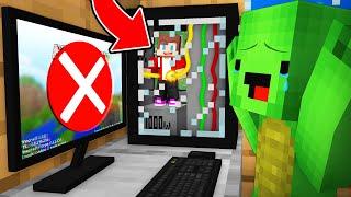 How JJ Hide Inside Computer To Prank Mikey in Minecraft (Maizen)