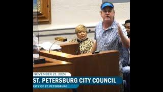 OUTRAGE- We're in a catastrophe but City of St. Pete City Council Continues Historic Preservation