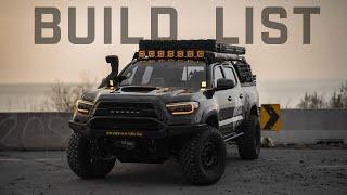 Tacoma Lifestyle 3rd Gen Full Rig Walk Around // Complete Build List