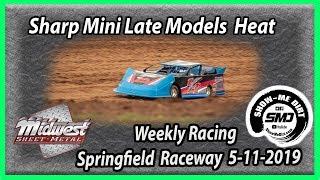 S03E224 Sharp Mini Late Model Heat - Springfield Raceway 05-11-2019 #DirtTrackRacing