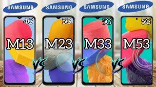 Samsung Galaxy M53 5G Vs Galaxy M33 5G Vs M23 5G Vs M13 4G | Full Comparison (2022)