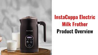  Master Cafe-Style Coffee At Home with InstaCuppa 4-in-1 Electric Milk Frother️