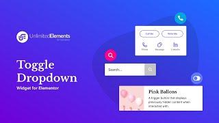 Toggle Dropdown Widget for Elementor