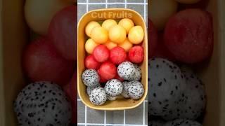ผลไม้ปอกพร้อมทานเชียงใหม่ Cut Fruits แก้งมังกร & แตงโมกลม & แคนตาลูป#แตงโม #ผลไม้ปอกพร้อมทาน
