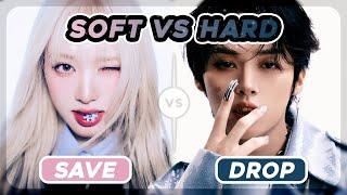 SAVE ONE DROP ONE : Are You a SOFT or HARD K-pop Stan? [50 ROUNDS]