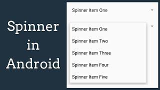 spinner android studio tutorial