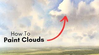 How to Paint Clouds in Watercolor - step-by-step - Matthew White