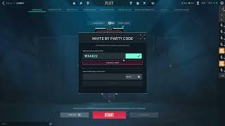 How to Find and Enter the Party Code in Valorant #tutorial