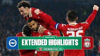 Brighton vs. Liverpool: Extended Highlights | Carabao Cup | CBS Sports Golazo