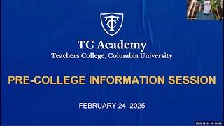 TC Academy: Pre-College Information Session